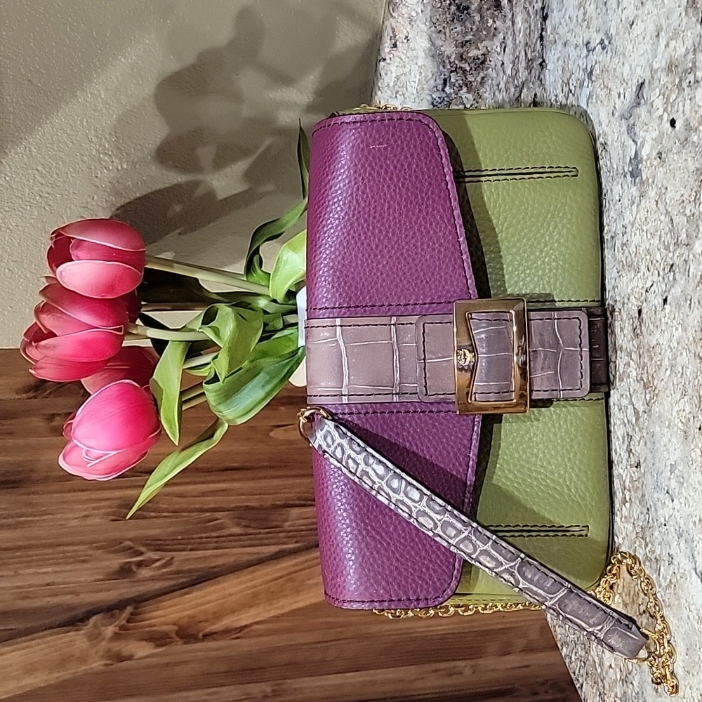 MCM EUC RARE LIMITED EDITION Colorblock Leather Crossbody Handbag